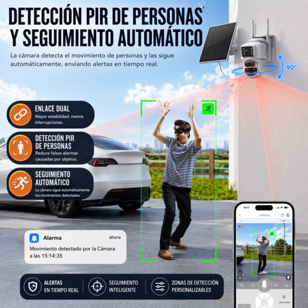 2026/05/1000555158.png Cámara Domo Seguridad Solar 6mp Doble Lente Wifi 128gb